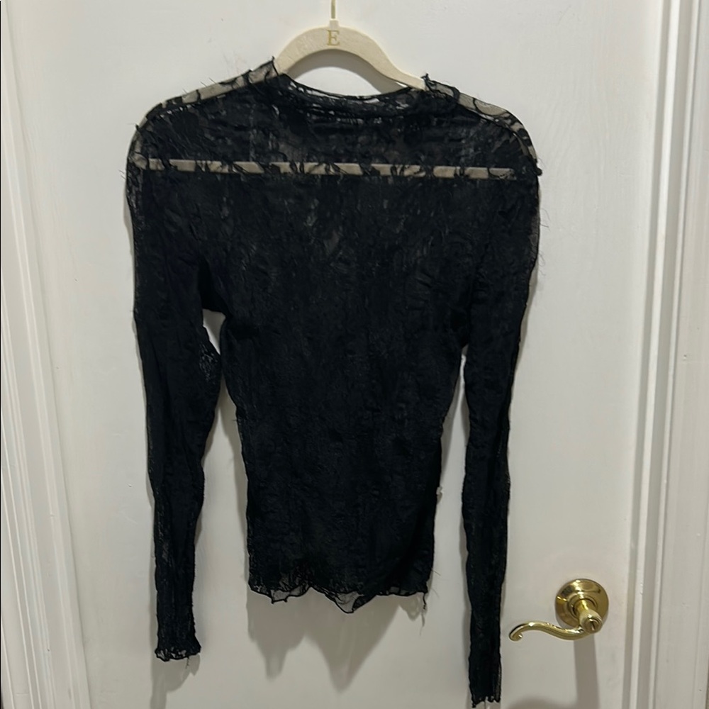 Elegant Black Lace Top